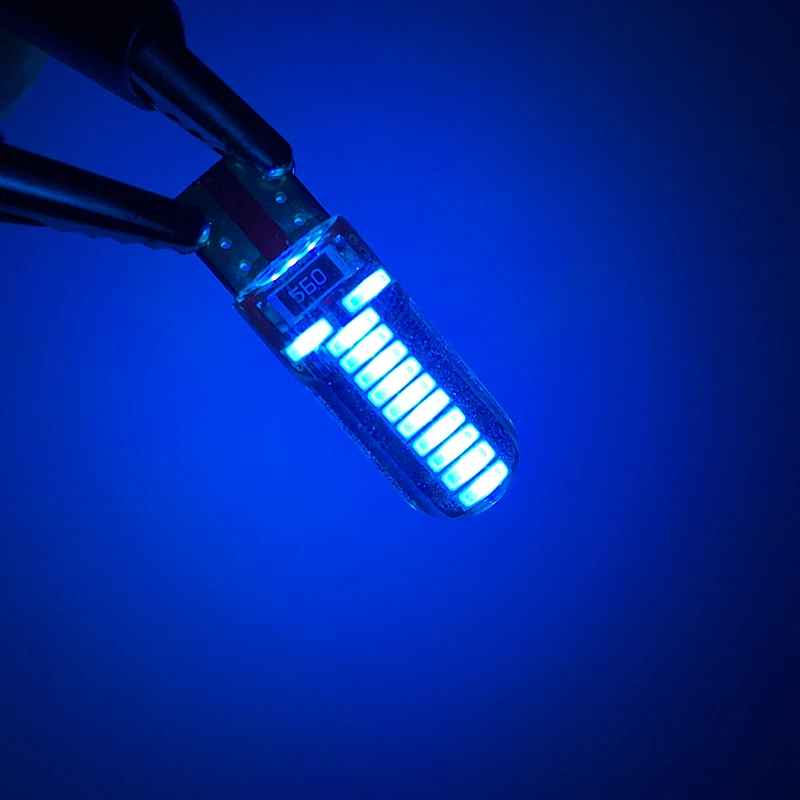 100 шт автомобилей t10 светодиодный w5w T10 194 W5W Canbus 24SMD 4014 силикон основа СВЕТОДИОДНЫЕ Габаритные лампы Нет Ошибка светодиодный панель для парковки свет