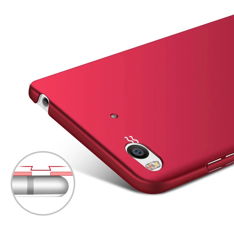 Чехол для xiaomi mi 5S mi5s Матовый ультратонкий твердый пластиковый чехол на заднюю