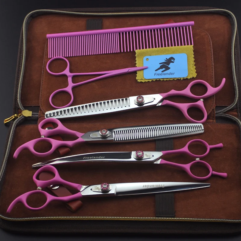 

8.0 inch pet hairdressing scissors set four-piece suit
