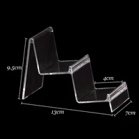 wholesale 5 plastic clear view wallet display phone stand holder 2 tiers 120330ws 03