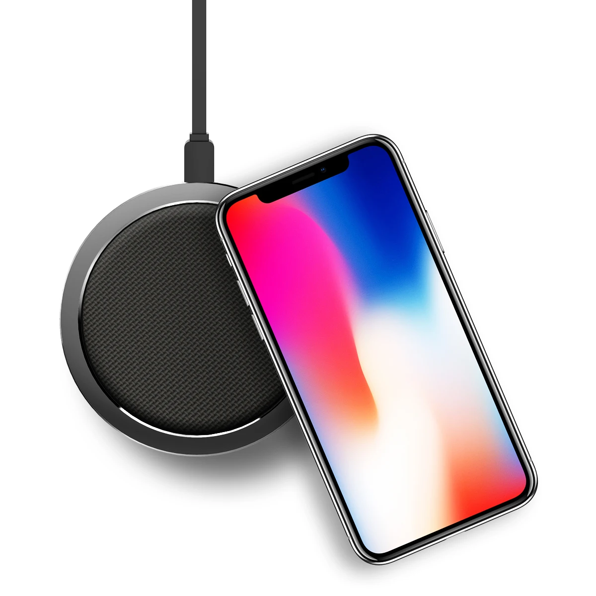ROCK Quick Qi Беспроводное зарядное устройство для iPhone XR XS Max 8 Plus для samsung Galaxy S9 S8 Plus Note 8 9V Быстрая зарядка Pad 10W