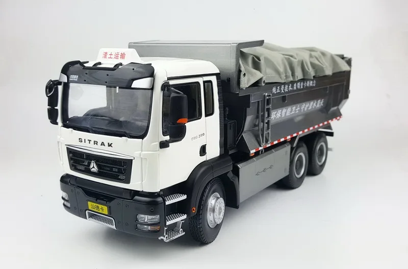 Коллекционная модель из сплава 1:24 сверхмощный Грузовик SinoTruk Sitrak C6G самосвал строительная техника литая игрушка модель украшения