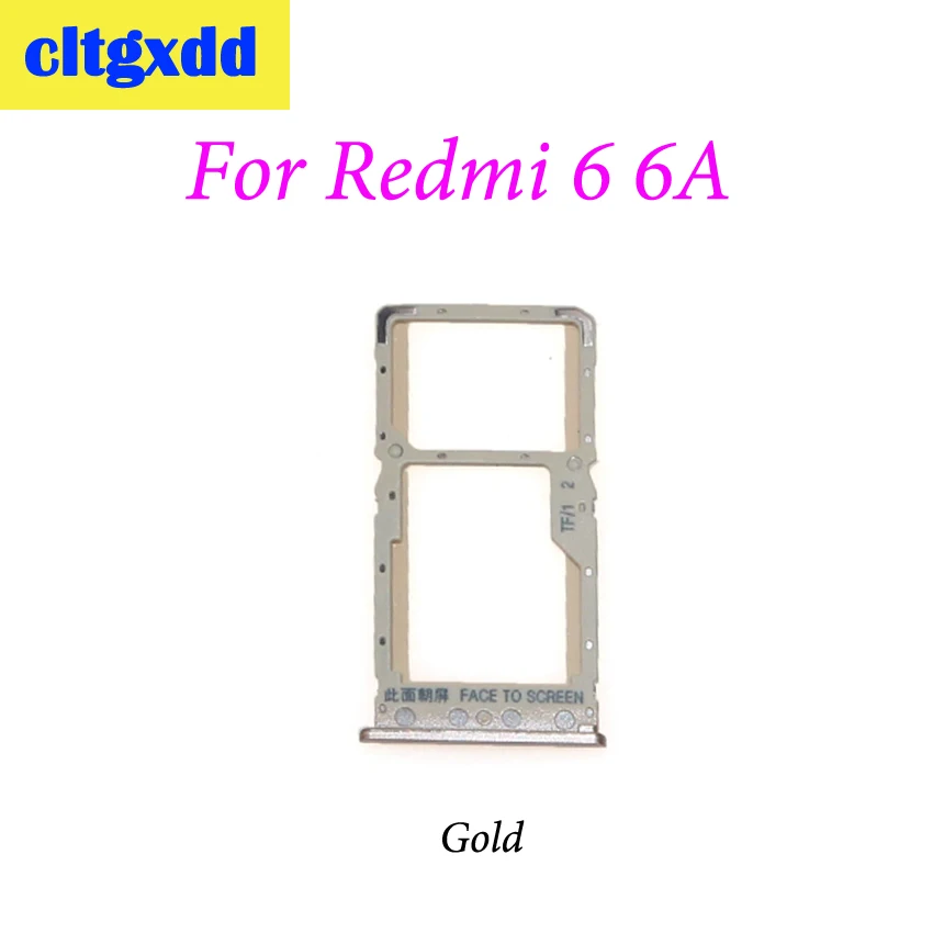Cltgxdd для Redmi 6 6A слот Micro SIM карты Держатель Слот двух карт Xiaomi Pro/ A2 Lite запасные