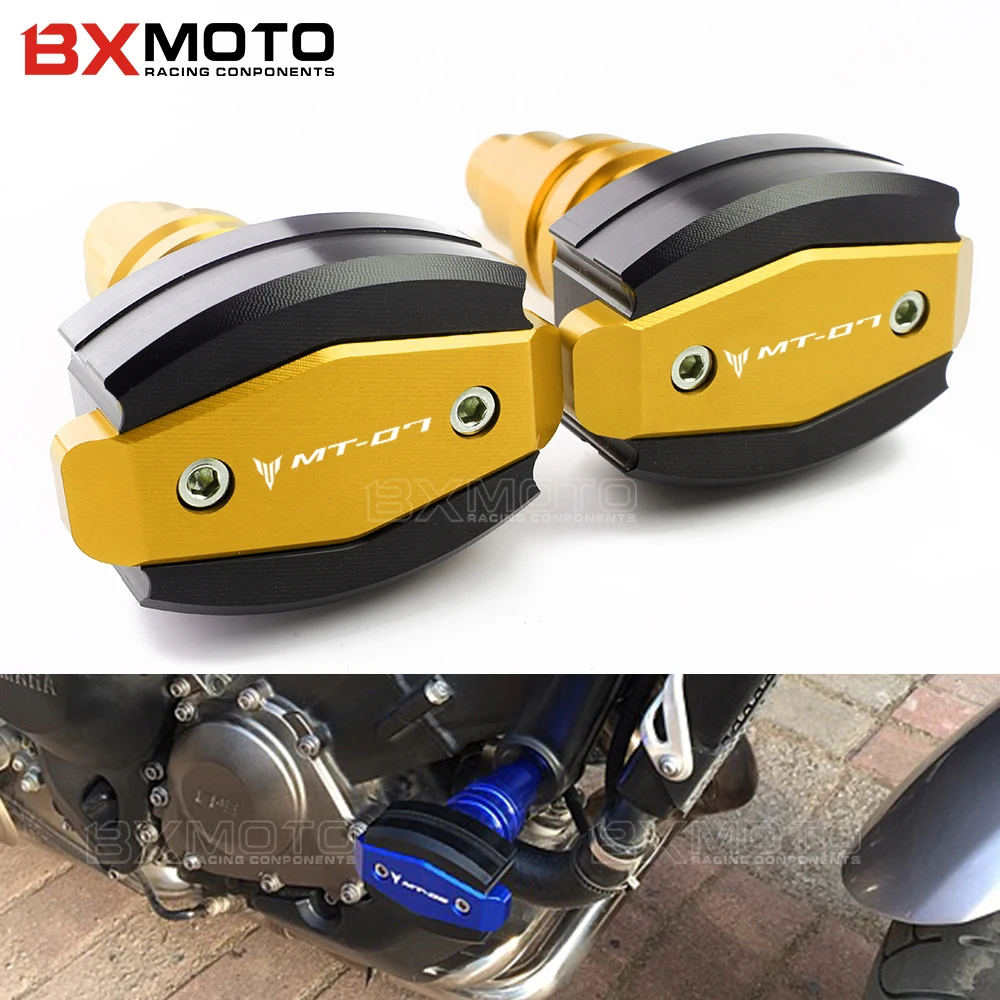Слайдер рамы мотоцикла для Yamaha MT 07 MT07 2015 2019 CNC левый и подвижный слайдеры