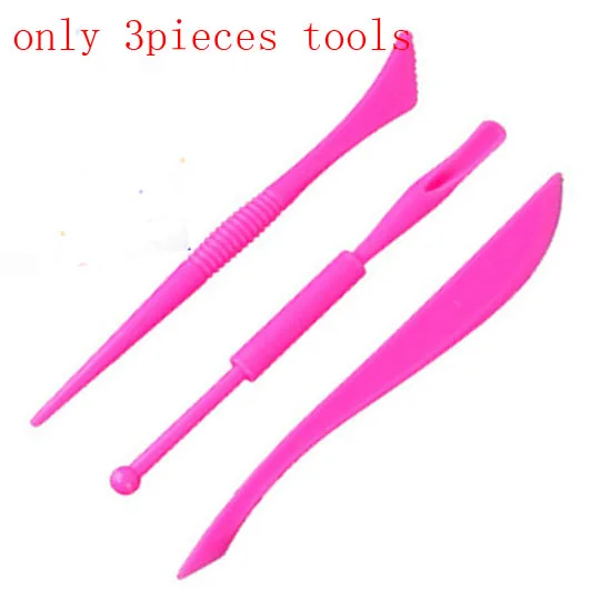 3pcs tools 12 шт., 24 шт., 36 шт./лот, цветной пластилин, светильник для пластилина, игрушка для ухода за ребенком, сушка на воздухе, ручная печать, полимерная Слизка, пушистый светильник, мягкий пластилин - Цвет: 3pcs tools