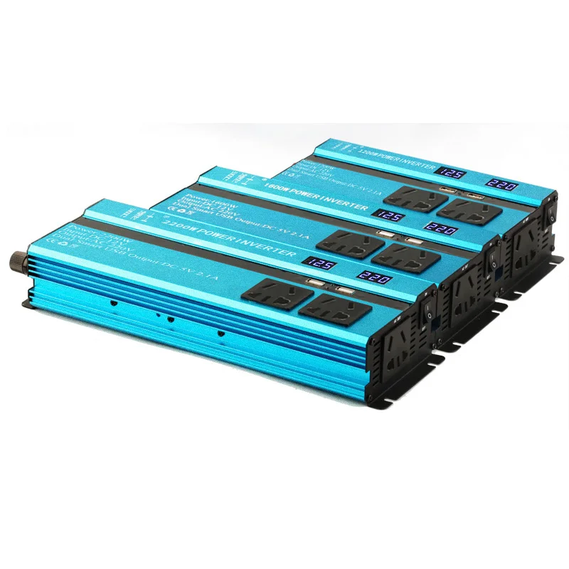 1200 Вт DC12V/24 В/48 В/60 в к AC220V модифицированный синусоидальный инвертор питания светодиодный дисплей зарядное устройство конвертер адаптер автомобильный Автомобиль/Домашнее использование