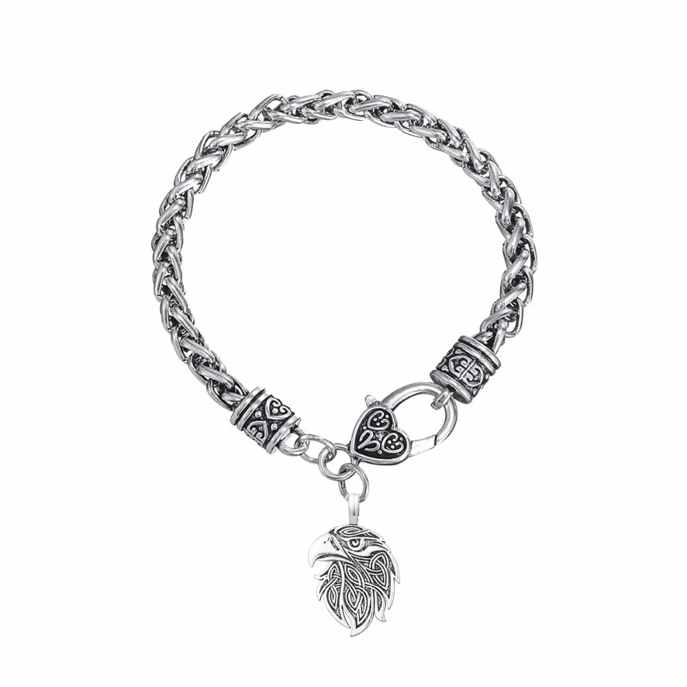 Мужской браслет с подвеской Teamer серебряный серебряного цвета 3 животными волком