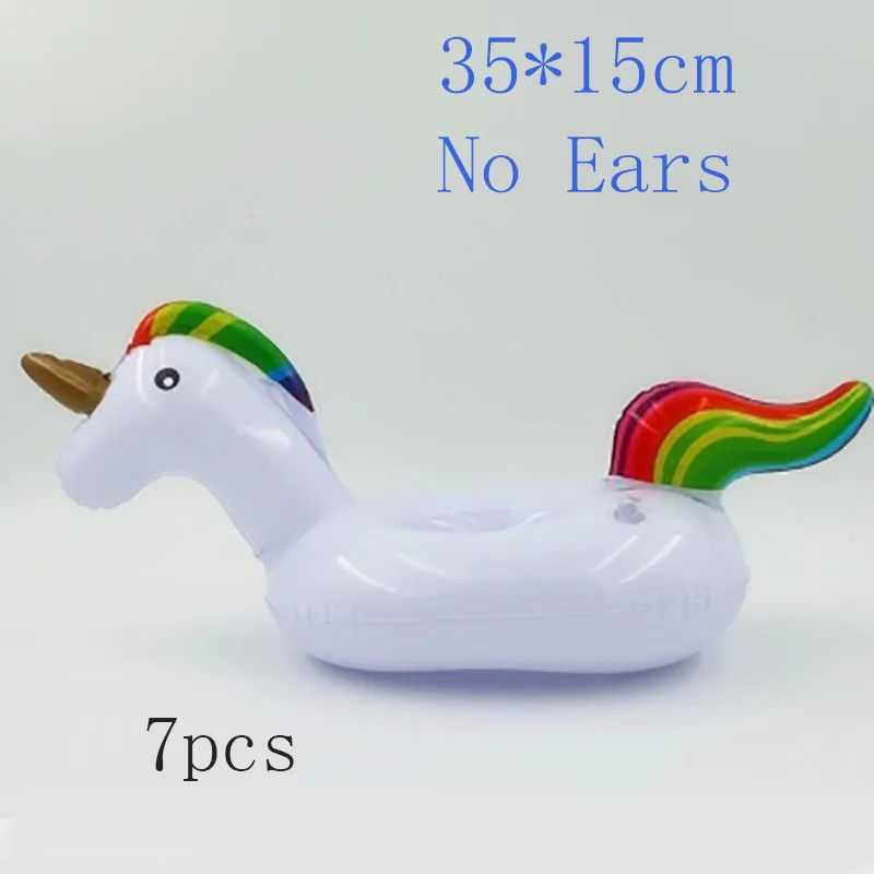 Earless unicorn Единорог надувной фламинго напиток Пивной держатель летний бассейн вечерние поплавок аксессуары дети взрослые игрушки для ванной пончик плавательный кольцо - Цвет: Earless unicorn