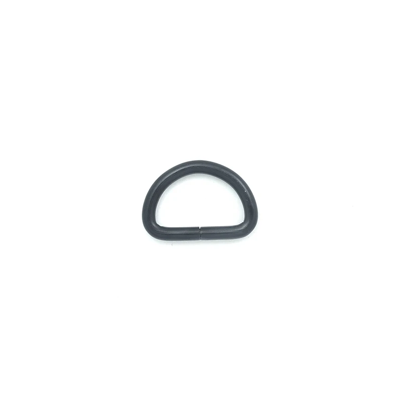 Black DK25H Никелированные d-кольца 25 мм лямки обвязочные сумки аксессуары для одежды Розничная не сварные металлические плоские ди кольца 8 видов - Цвет: Black DK25H