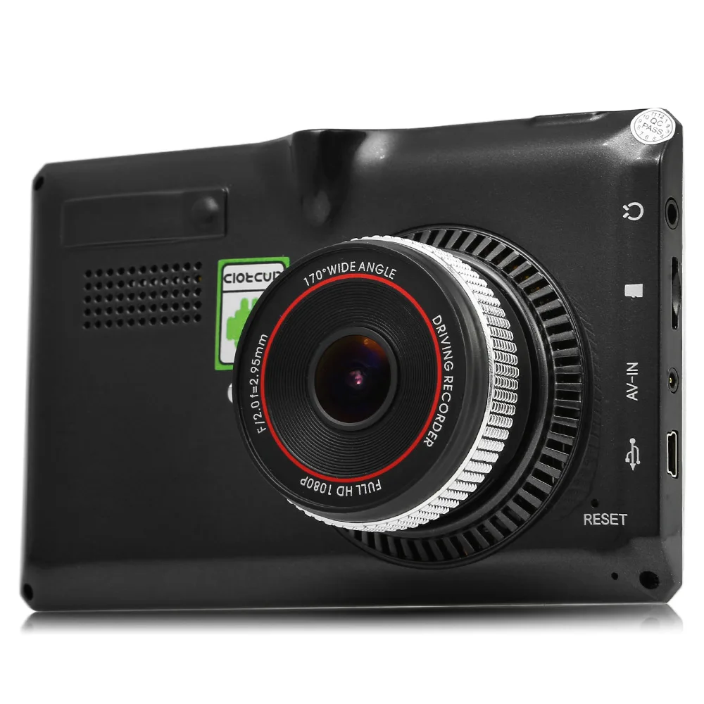 5 дюймов видеокамера на ОС андроид для автомобиля Регистраторы gps 170 градусов 1080 P