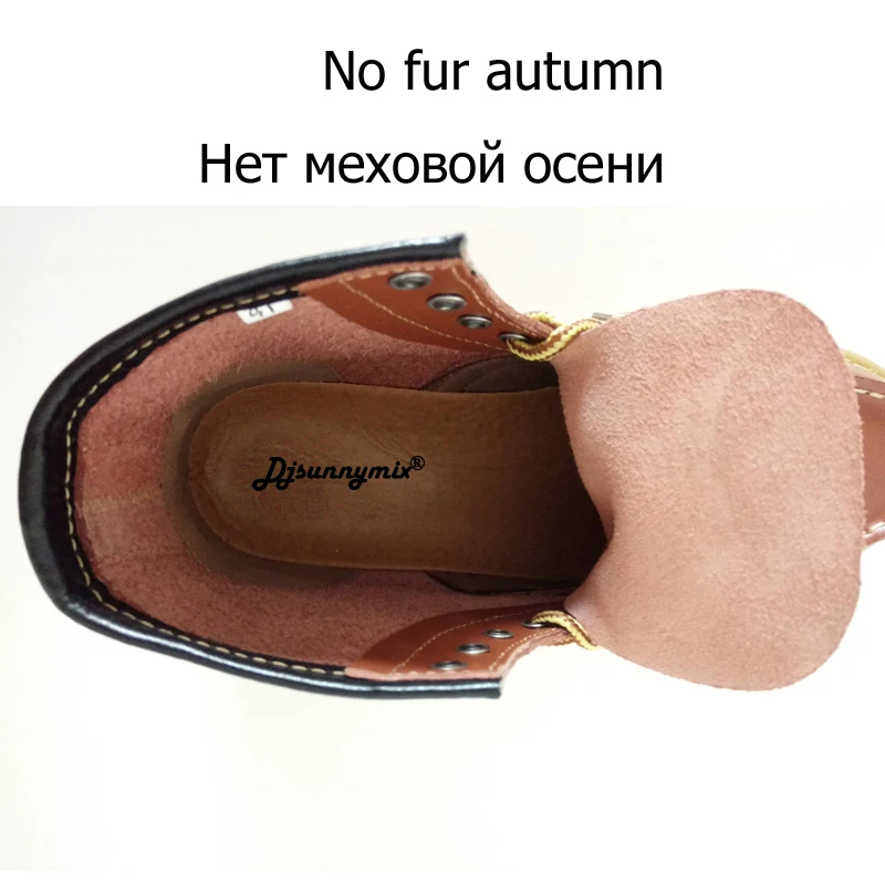 DJSUNNYMIX/2019 высококачественные мужские ботинки из натуральной кожи Ботинки martin