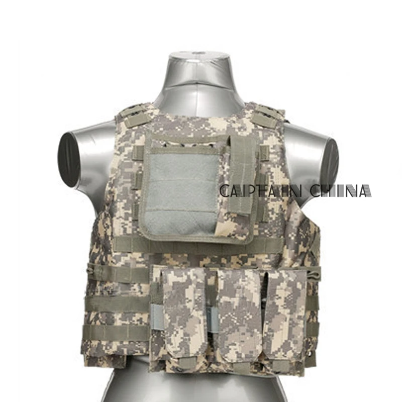 acu Тактический жилет для силовых органов Molle Airsoft модульный CS полевой армейский жилет для фанатов для активного отдыха тренировочный жилет - Цвет: acu