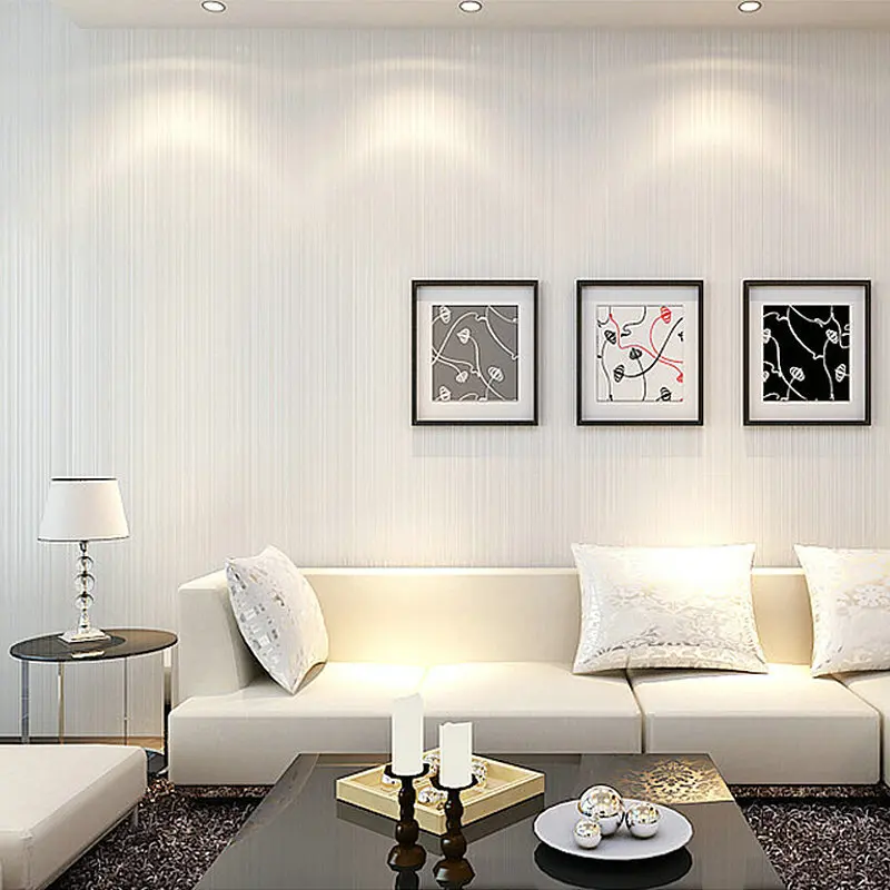 3D Нетканая настенная бумага для домашнего декора полосатая Современная