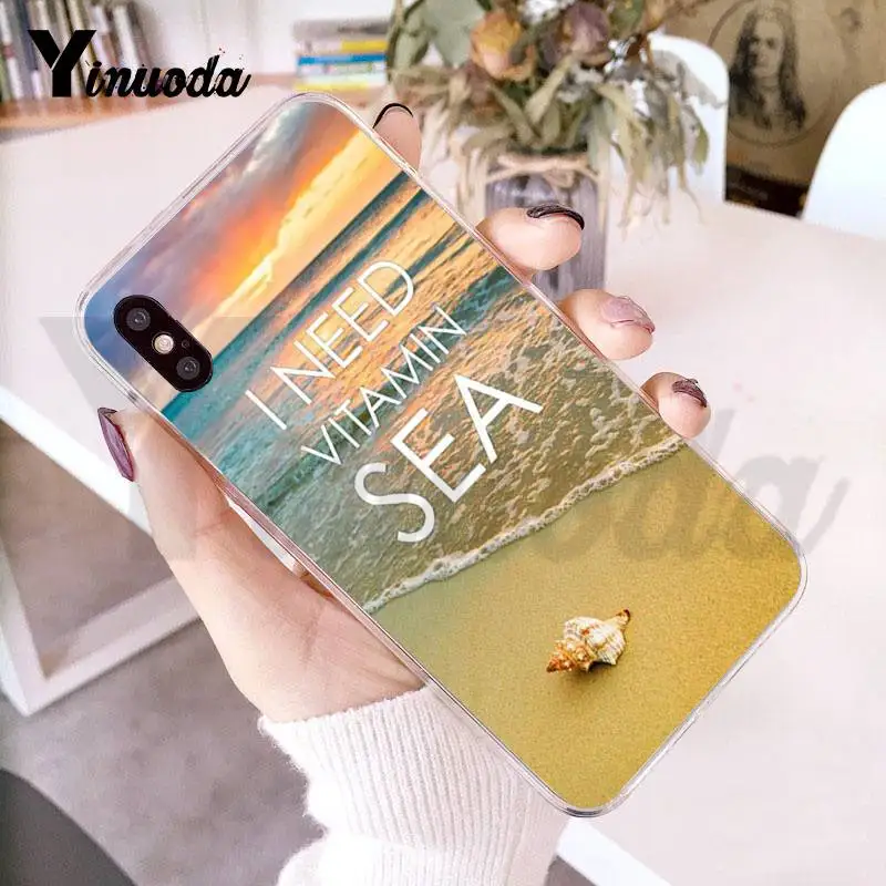Чехол Yinuoda для iphone 7 6 X чехол летнего пляжа гавайской алохи морского океана