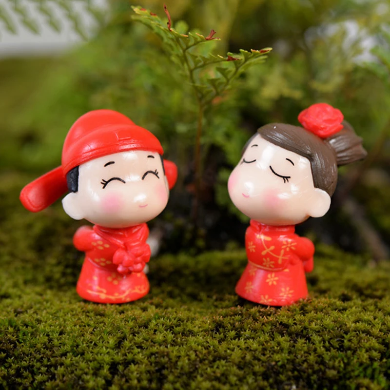 2 шт. Свадебные украшения для невесты и жениха миниатюры мини-украшения в виде