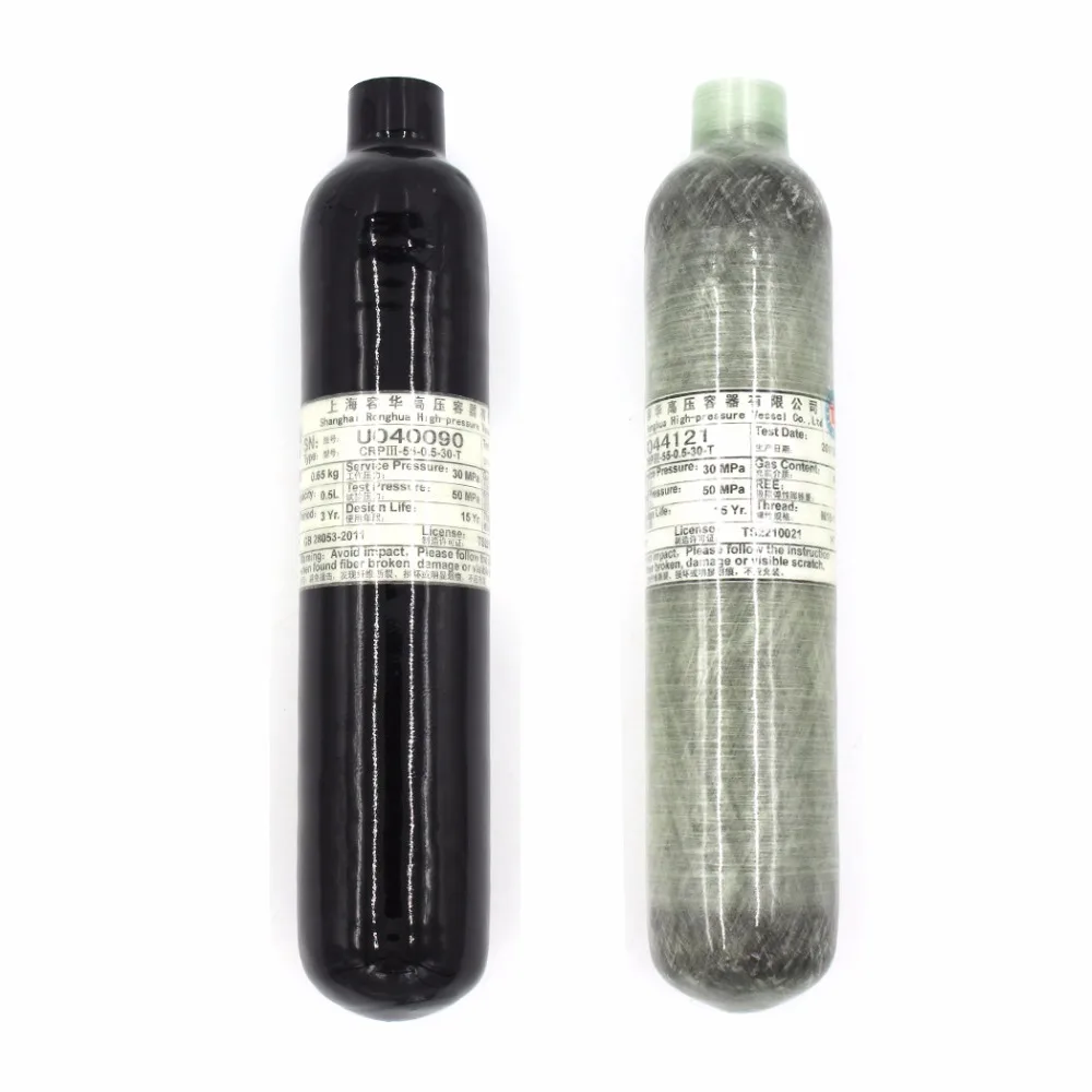 PCP Пейнтбол Airsoft бак высокого Давление углеродного волокна Танк 0.35L/0.5L гПа цилиндр