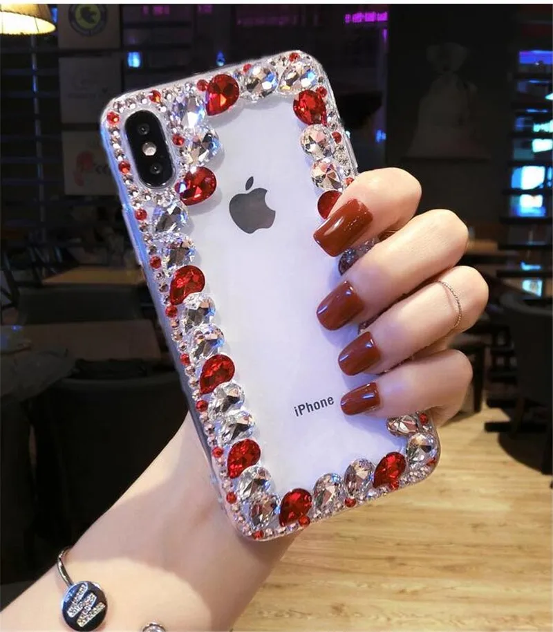 Блестящий чехол для телефона Redmi 7 6A 5A с кристаллами и стразами ручной работы Xiaomi