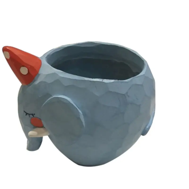 A3 1 шт. цветочный горшок мультфильм животный мир, растение горшки Pote Resina Suculenta настольный домашний офисный Декор спальный КИТ крокодил слон - Цвет: A3