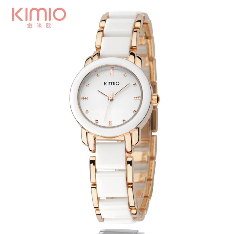 Luxury Brand Kimio Имитация Керамика Группа Кварцевые Часы Горячее Надувательство
