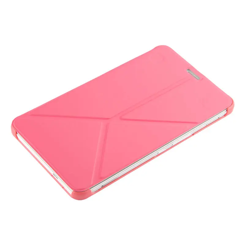 Pink Чехол для huawei MediaPad X2, защитный PU смарт-чехол, кожаный планшет для huawei Honor X2, GEM-703L, GEM-702L, защита для GEM-701L - Цвет: Pink