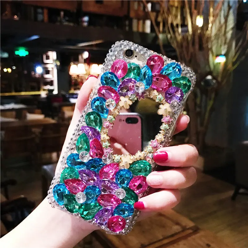 3D ручной работы с украшениями в виде кристаллов блеск Rhineston ювелирное Обложка