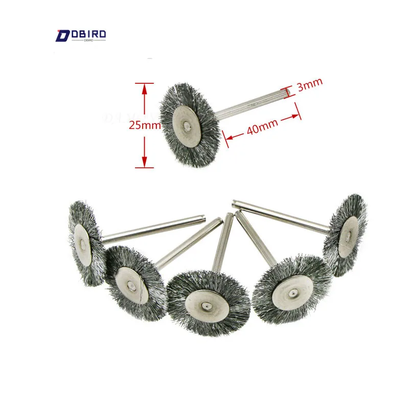 

Dremel Accessories Stainless Steel Wire 25mm Wheel Diameter Brushes For Grinder Dremel Rotary Tool Accessory Steel5Pcs
