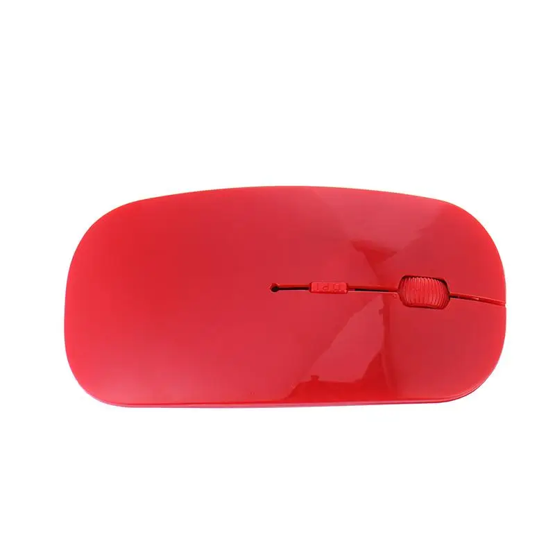 Red 2402-2480 МГц 2,4 ГГц 0-10 м USB2.0 Мини Беспроводная оптическая игровая офисная мышь для ноутбука Настольный ПК весовой светильник цветной - Цвет: Red