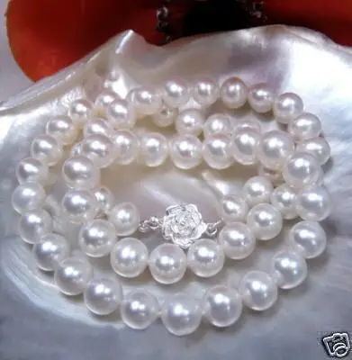 Ожерелье из пресноводного жемчуга 7 8 мм 18 дюймов|freshwater pearl necklace|fashion necklacemulticolor