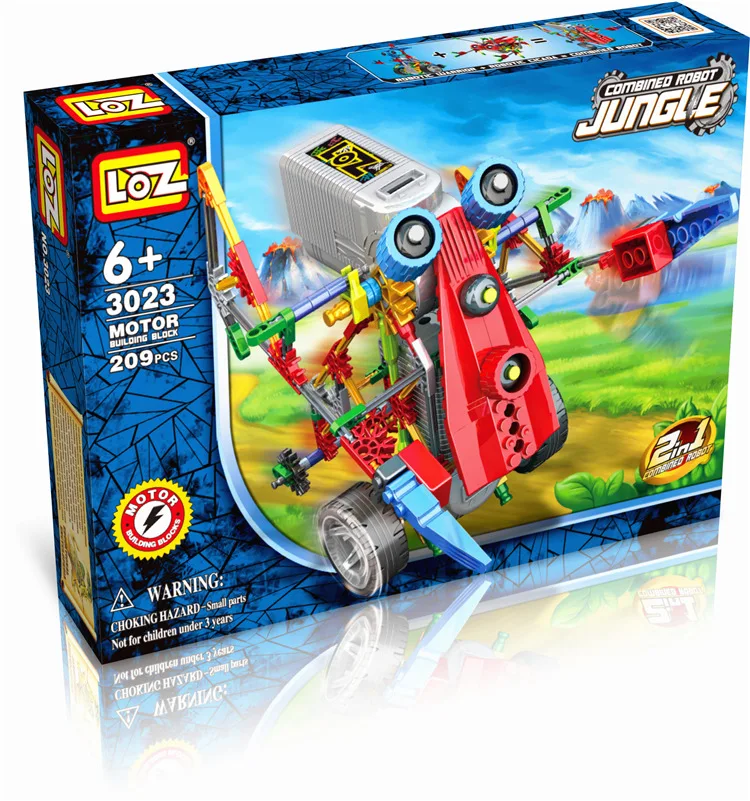 LOZ серия роботов электронные блоки сборные строительные игрушки DIY развивающие
