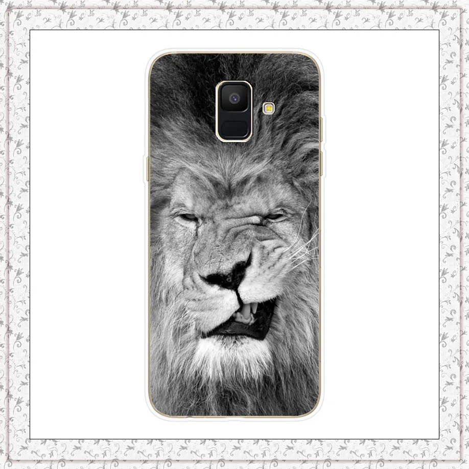 lion Для samsung Galaxy A6 чехол 5,6 'Мягкий силиконовый чехол для телефона чехол s для samsung A 6 Plus A 600 610 F Сумочка для телефона чехол - Цвет: lion