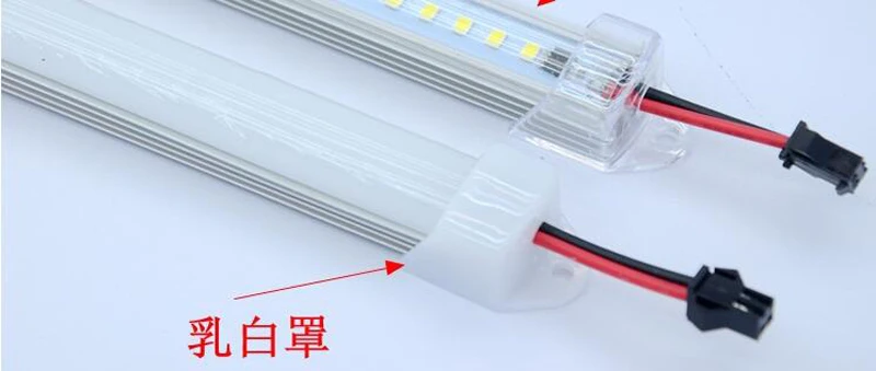 Fanlive 30 шт./лот 5730 жесткая полоса AC220V 18-20 Вт 1 м 76 светодиодов 5630 бар свет с крышкой