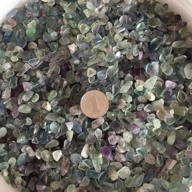 100 г натуральный зеленый флюоритовая Хрустальная плавикового шпата гравий Рок