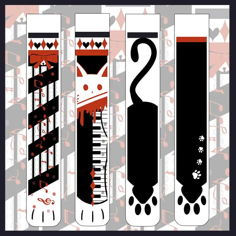 

Cute Anime Pattern Cartoon High Elasticity Stockings For Women Velvet Overknee Tights Cosplay Party Stockings Gifts 5SW02