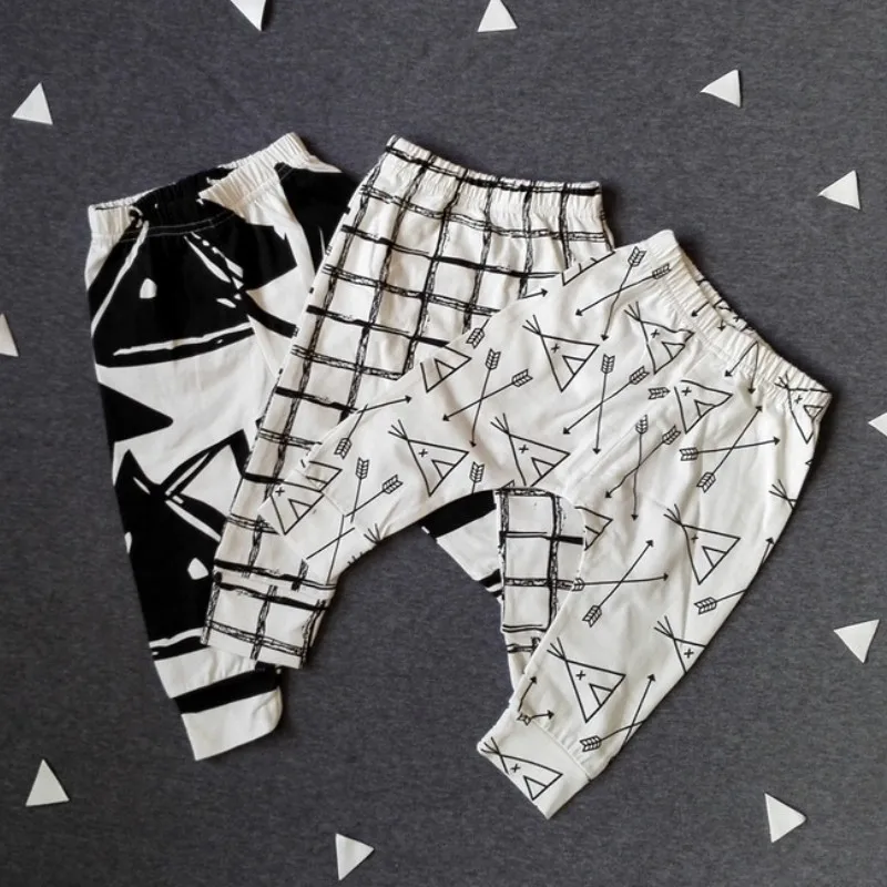 Новые высококачественные хлопковые штаны-шаровары для маленьких мальчиков и