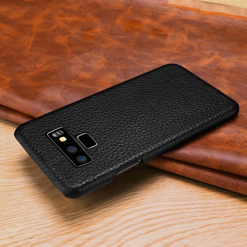 Note 9 чехол из натуральной кожи для samsung Galaxy Note 10 Pro Note 9 Note 8 s8 S9 S10 Plus чехол из натуральной кожи кожаная задняя крышка сумка