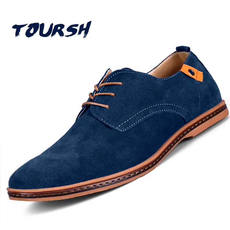 TOURSH Shoes Men Casual Leather Tenis Masculino Adulto Krasovki Suede For Men'S | Обувь