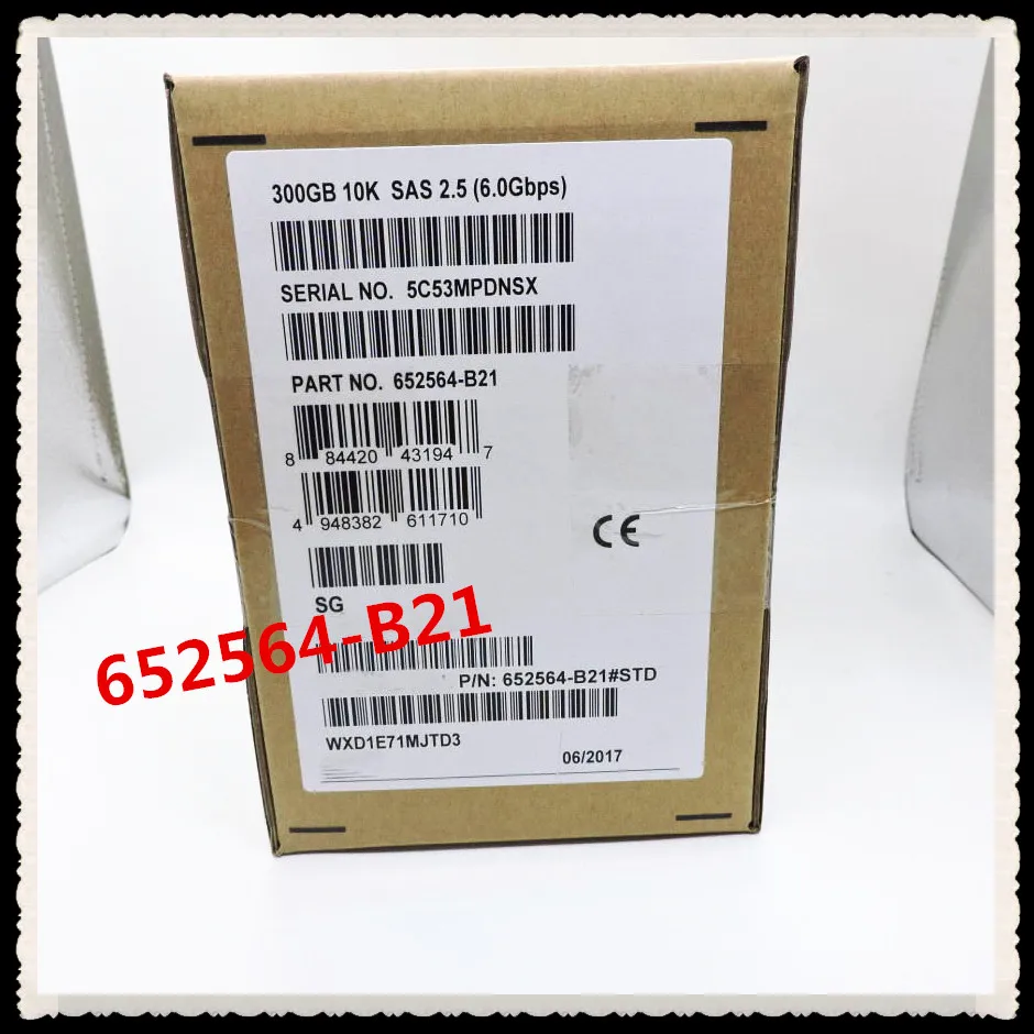В коробке 3 года гарантии 652564-B21 653955-001 300G 10K SAS 2,5 дюймов G8 G9 нужно больше углов фотографий, пожалуйста, свяжитесь со мной