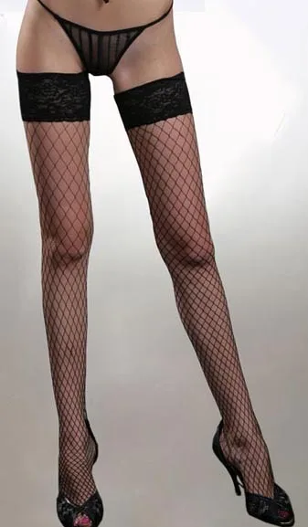 Сексуальные чулки со швом эластичные сетчатые кружевные до бедра шелковая