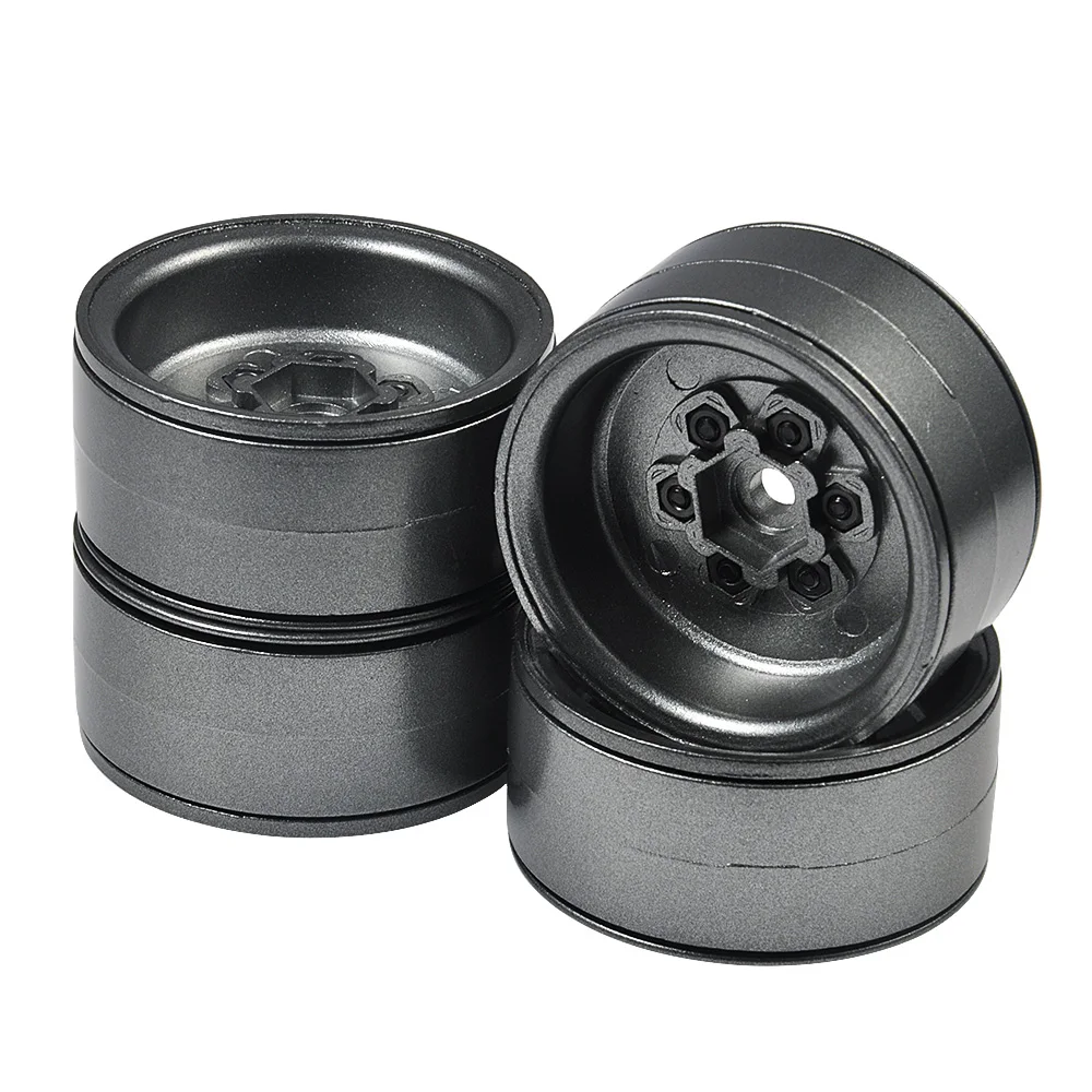 YEAHRUN 4 шт./компл. Heavy Duty из алюминиевого сплава 1,9 дюймов обод для колеса Beadlock для 1/10 RC TRX-4 SCX10 CC01 F350 D90 90034