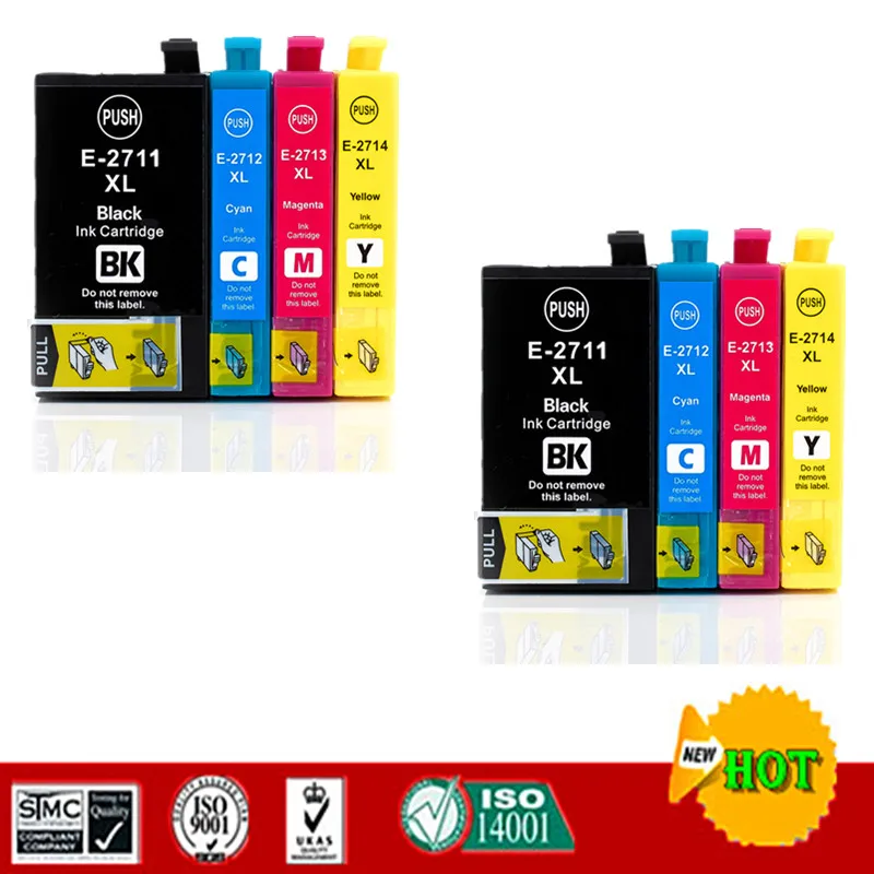 Чернильный картридж 27XL совместимый с Epson T2711 T2701 для main Pro WF-3620DWF/3640DTWF/7110DTW/WF-7210DTW |