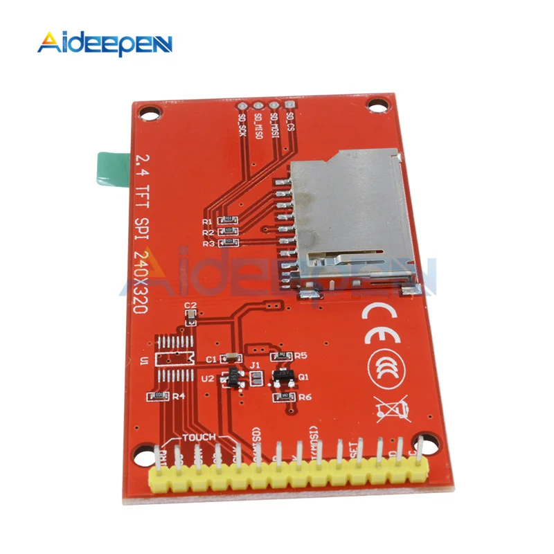 2 4 дюйма 240x320 SPI TFT LCD модуль последовательного порта 3 V 5V PCB адаптер Micro SD карта ILI9341