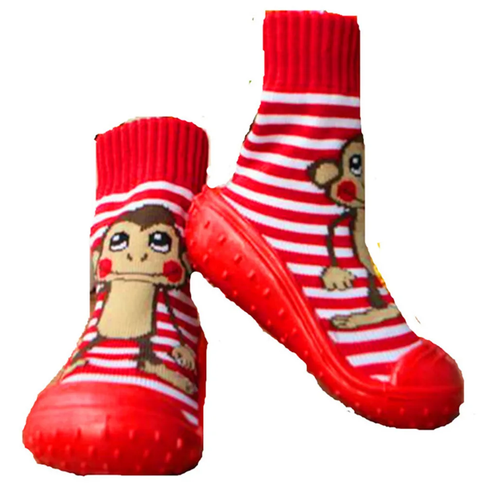 KiDaDndy Baby Socks Soft Bottom Non-Slip Floor Rubber Soles Kids Boots Toddler Girl Boy Newborn Enfant Shoes WS9321 | Детская одежда и