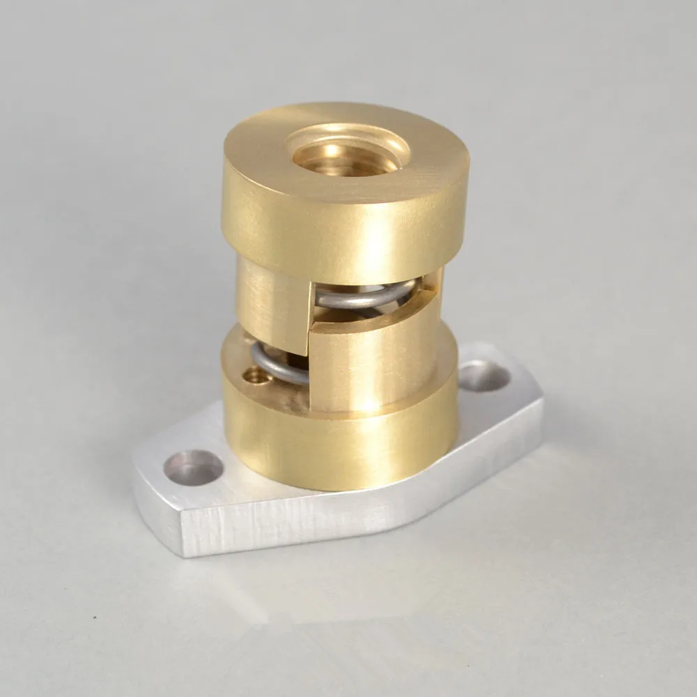 Латунь анти люфт ACME гайка 1/2 10 с монтажным фланцем для DIY CNC машина 3D принтер|Детали