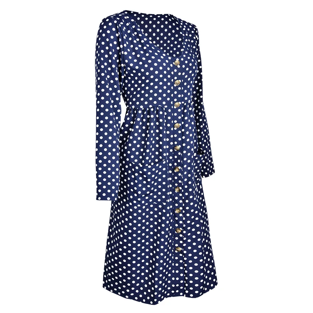 women autumn dress fashion ladies long sleeve festivals classics comfort female womens clothing dresses | Женская одежда