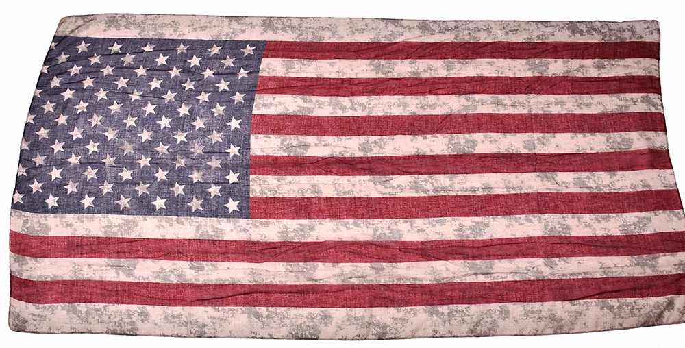 Новый дизайн Прямая поставка женские шарфы американский флаг Западный принт