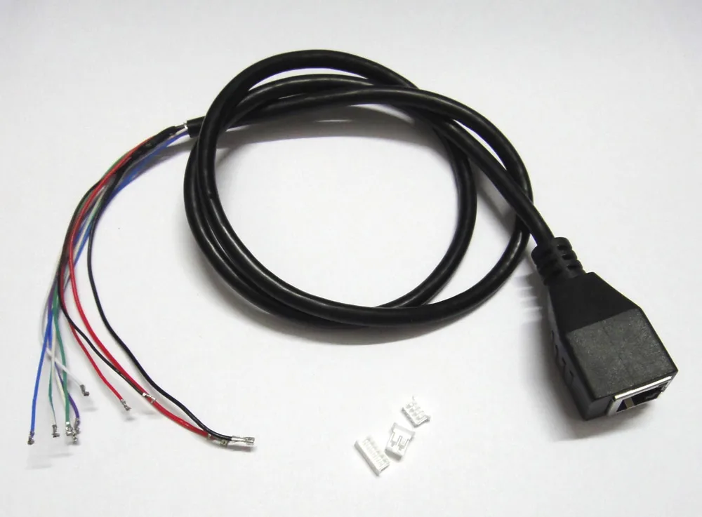CCTV POE IP Сетевая камера PCB модуль видео кабель питания 60 см RJ45 гнездовой разъем с терминалом