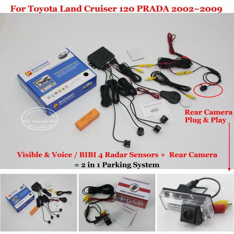 

Датчик заднего вида для Toyota Land Cruiser 120, Prado 2002 ~ 2007, 2008, 2009, датчик парковки