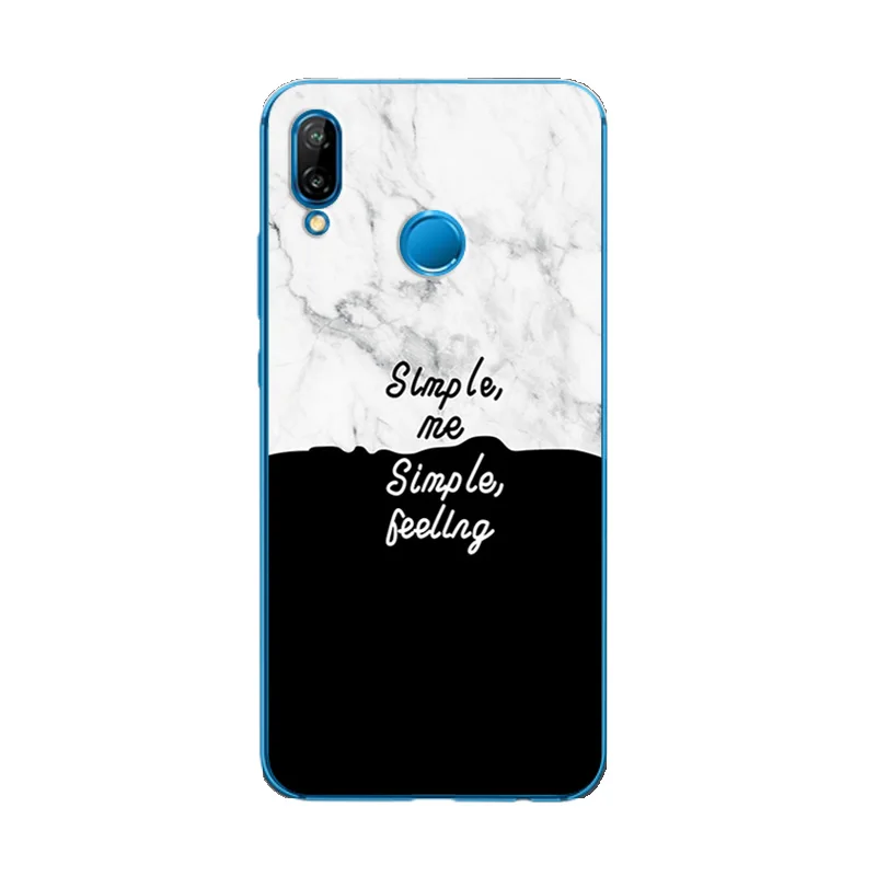 Мягкий чехол для телефона из ТПУ Huawei P20 Lite с красочным рисунком новинка HuaweiP20 Capa