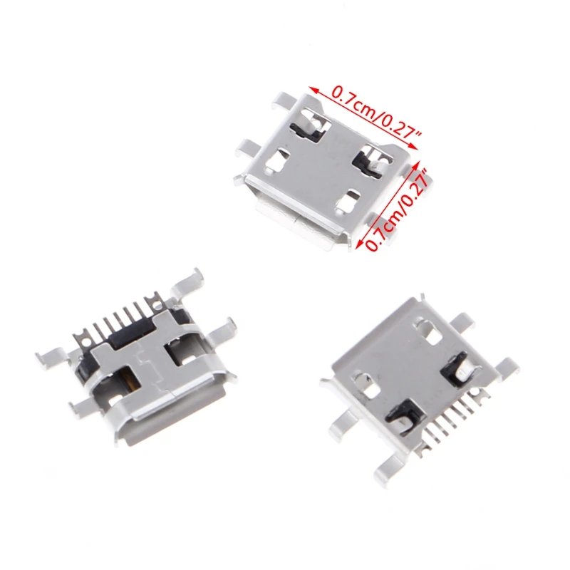 Гнездовой разъем Micro USB Тип B 10 шт. 5 контактный 0 72 мм для зарядки телефона планшета