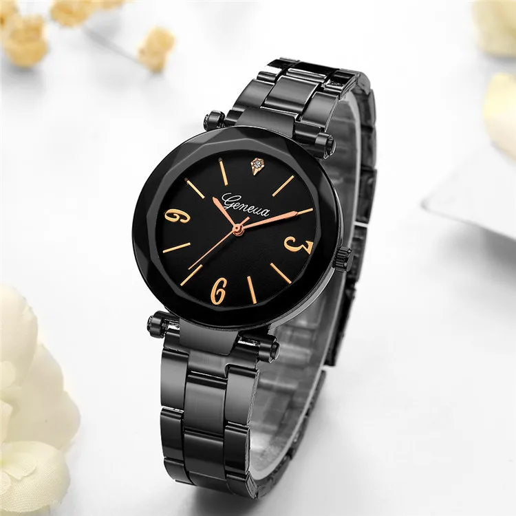 Top Brand Fashion Creative Watches Watch Women Stainless Steel Quartz For Ladies Clock zegarek damski relojes | Наручные часы
